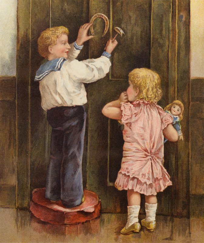 "Mutta, Percy, mitä on onni?" (väri litho) tekijältä English School