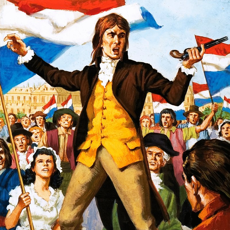 Camille Desmoulins kutsuu "Aseisiin" tekijältä English School