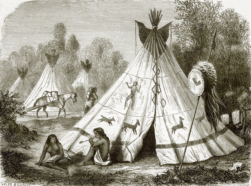 Comanche-intiaanien leiri tekijältä English School