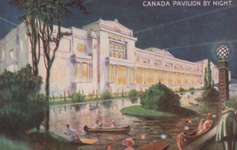 Kanadan paviljonki yöllä, British Empire -näyttely, Wembley tekijältä English School