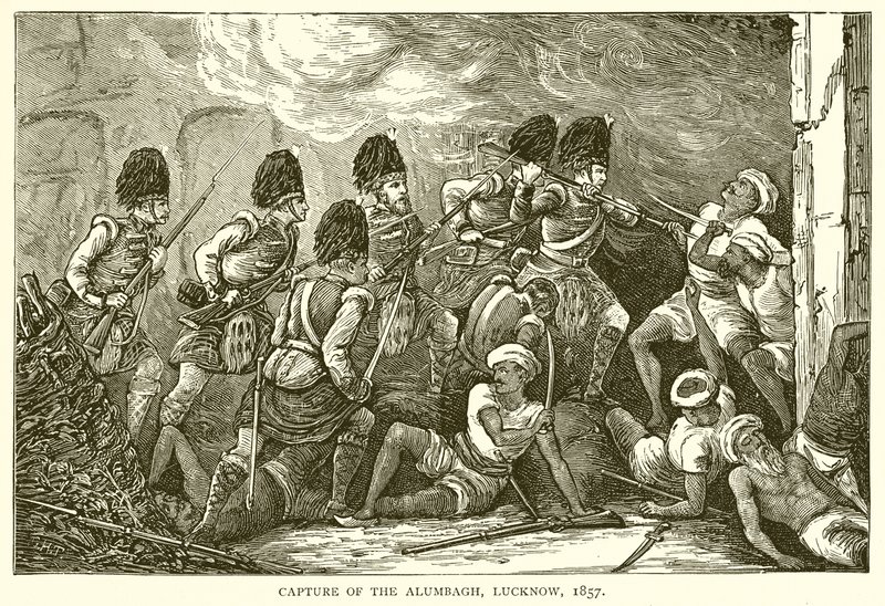 Alumbaghin vangitseminen, Lucknow, 1857 tekijältä English School