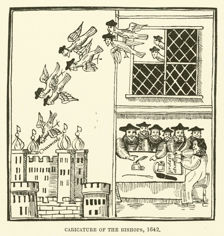 Piispojen pilakuva, 1642 tekijältä English School