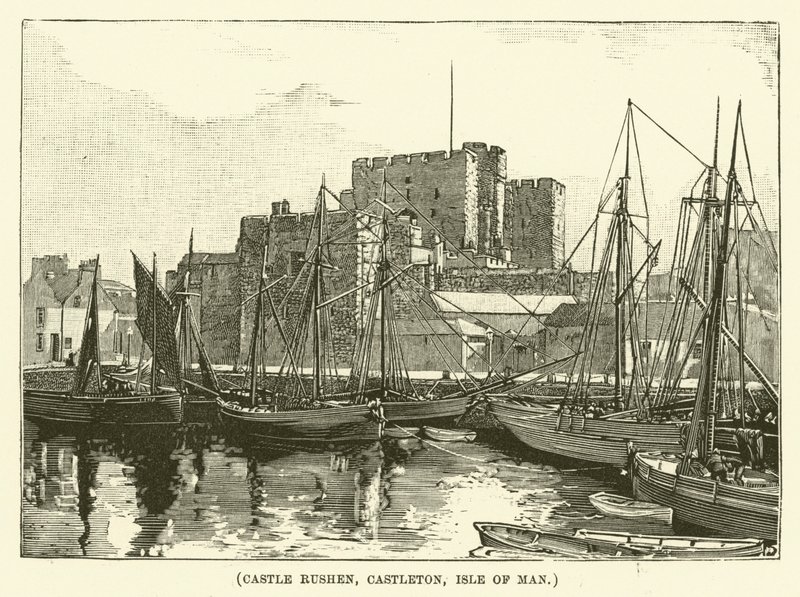 Castle Rushen, Castleton, Mansaari (kaiverrus) (kaiverrus) tekijältä English School