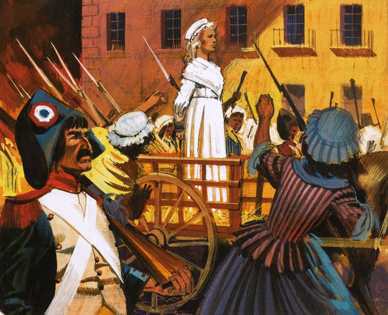 Charlotte Corday matkalla giljotiiniin tekijältä English School
