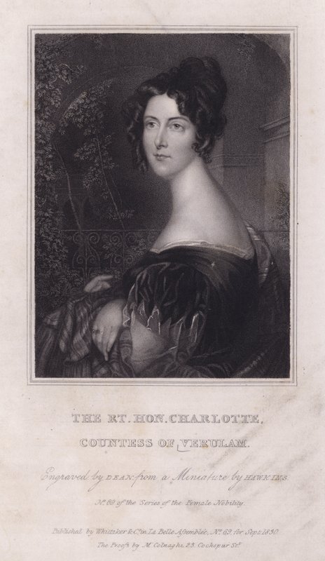 Charlotte, comtessa de Verulam, esposa de James Grimstonfinnish tekijältä English School
