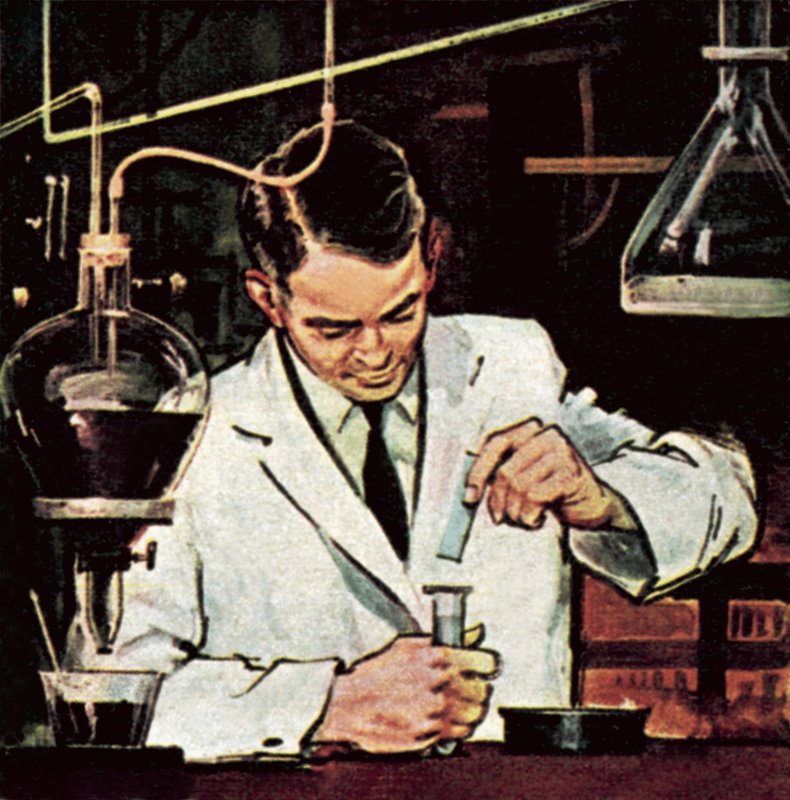 Kemisti lakmuspaperilla tekijältä English School