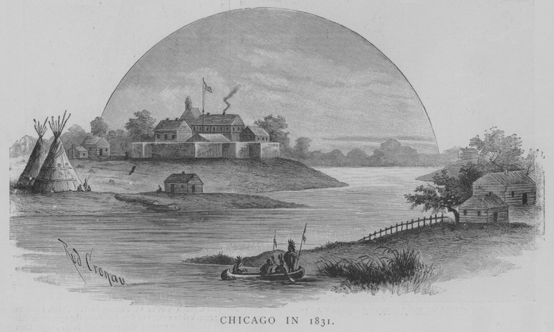 Chicago vuonna 1831 (kaiverrus) tekijältä English School
