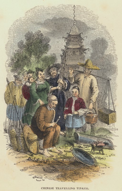Chinese Traveling Tinker (värillinen kaiverrus) tekijältä English School