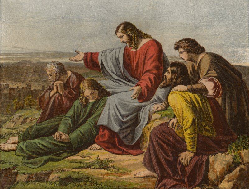 Kristus itki Jerusalemin yli (chromolitho) tekijältä English School