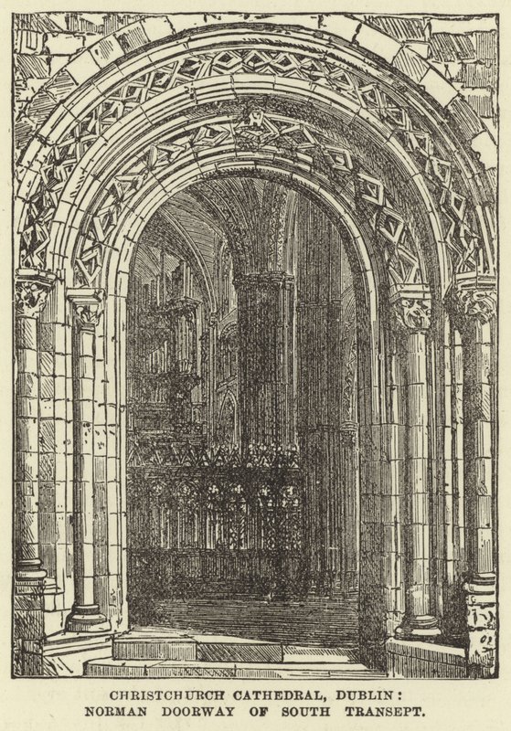 Christchurchin katedraali, Dublin, Norman Doorway of South Transept tekijältä English School