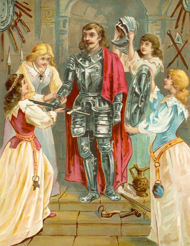 Christian in the Armory saa aseensa harkinnan, hurskauden, hyväntekeväisyyden ja varovaisuuden kautta tekijältä English School