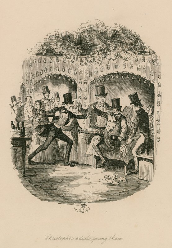 Christopher hyökkää nuoren Aidenin kimppuun; Vauxhall Gardens, Lontoo tekijältä English School