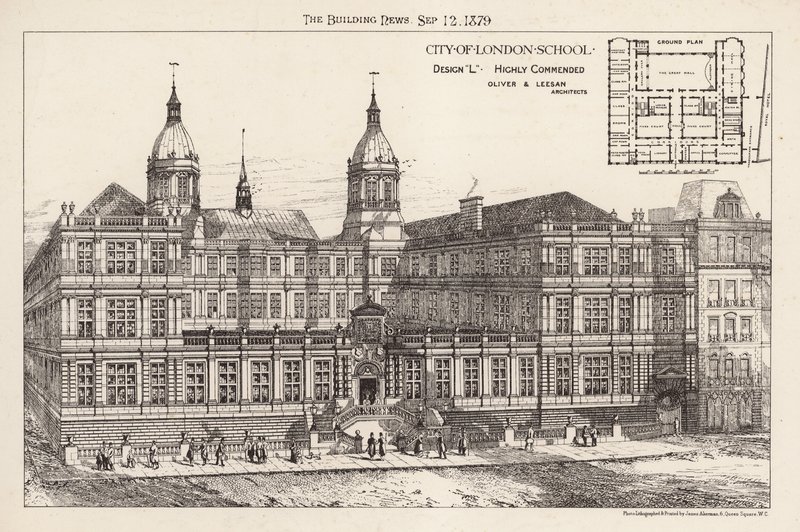 City of London School; erittäin kiitettävä muotoilu tekijältä English School