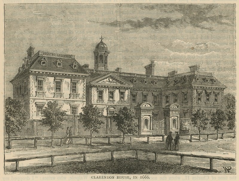 Clarendon House vuonna 1666 tekijältä English School
