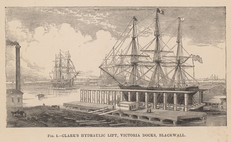 Clarks hydraulinen hissi, Victoria Docks, Blackwall tekijältä English School