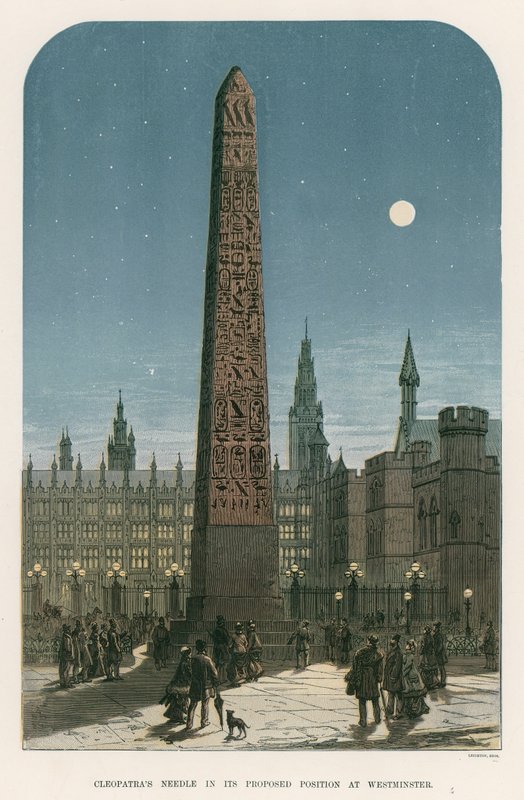 Cleopatras Needle ehdotuksessaan Westminsterissä tekijältä English School
