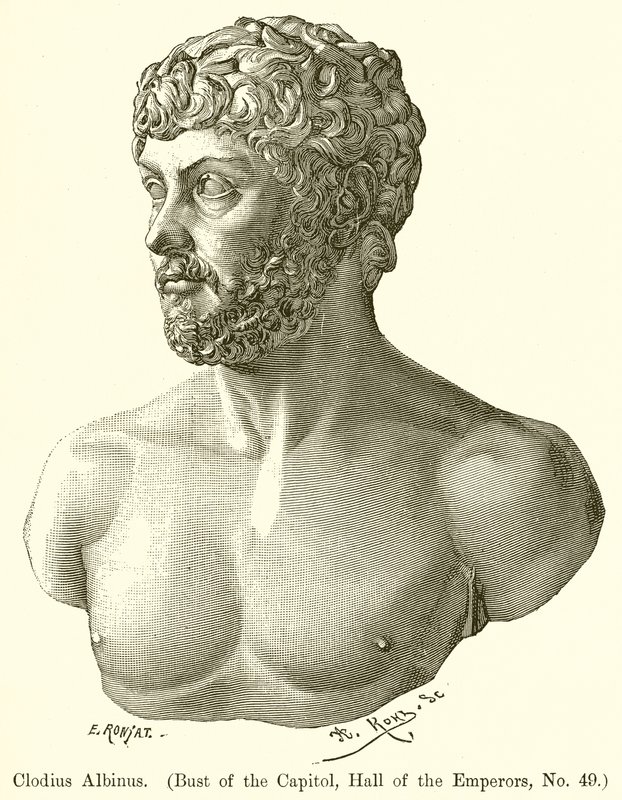 Clodius Albinus. (Kapitolin rintakuva, Keisareiden sali, nro 49) tekijältä English School