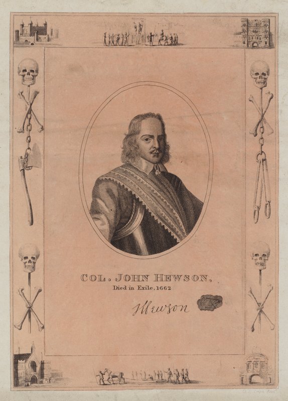 Eversti John Hewson, kuoli maanpaossa vuonna 1662 tekijältä English School