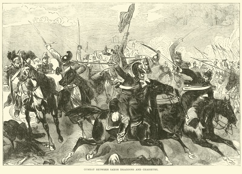 Taistelu Saxon Dragoons ja Chasseurs välillä, syyskuu 1870 tekijältä English School