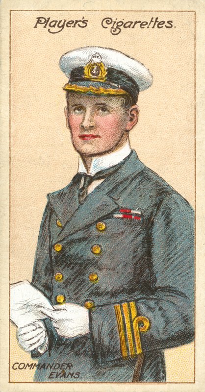 Komentaja Evans (chromolitho) tekijältä English School