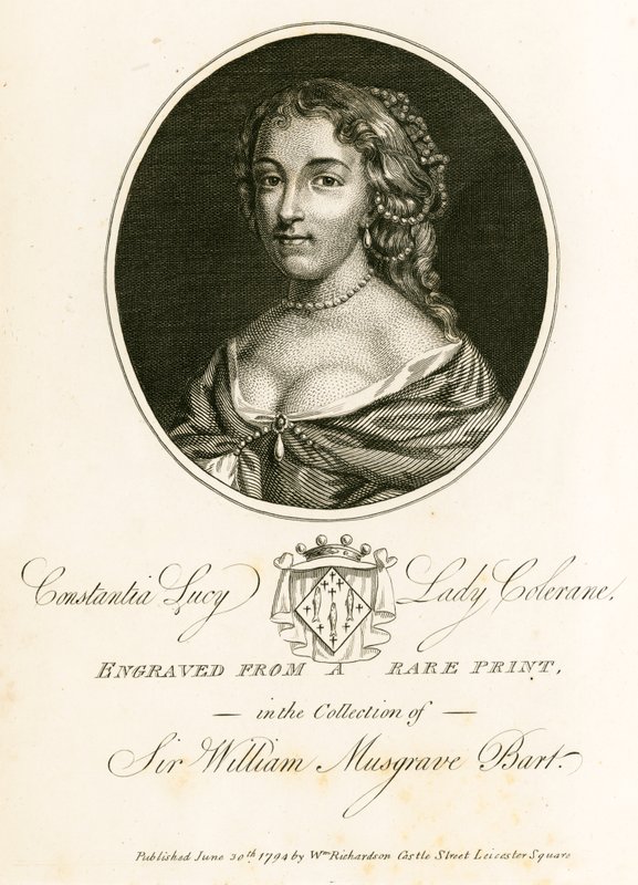 Constantia Lucy, Lady Coleraine tekijältä English School