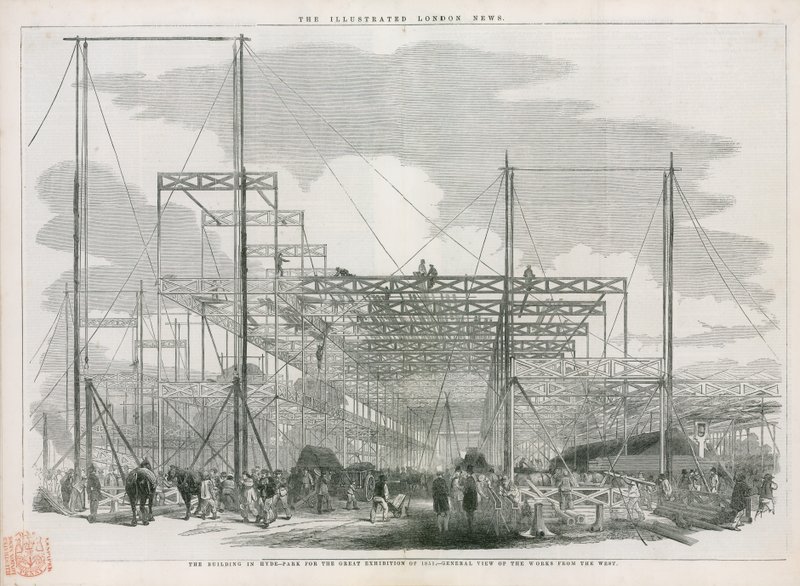 Crystal Palacen rakentaminen, vuoden 1851 suuri näyttely tekijältä English School