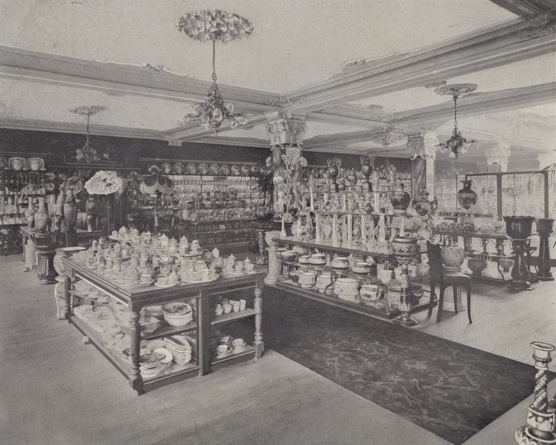 Corner in the China Showrooms, Harrods (litho) tekijältä English School