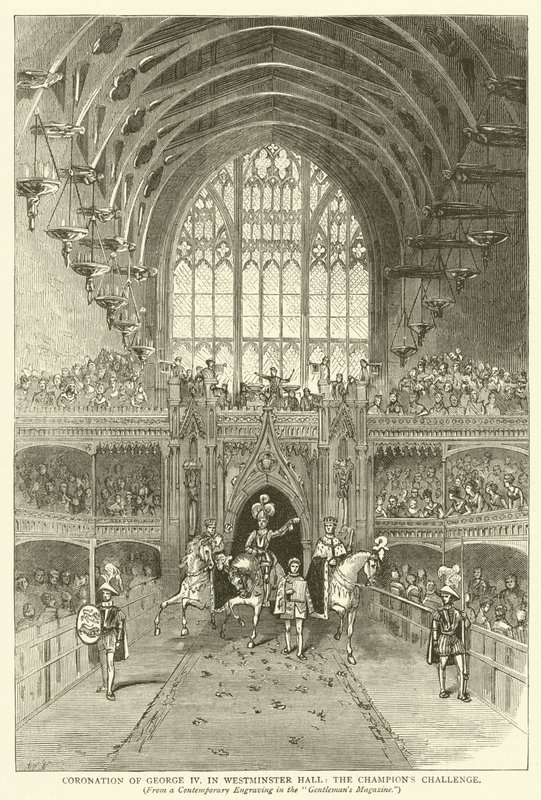 George IV:n kruunaus Westminster Hallissa, Champion