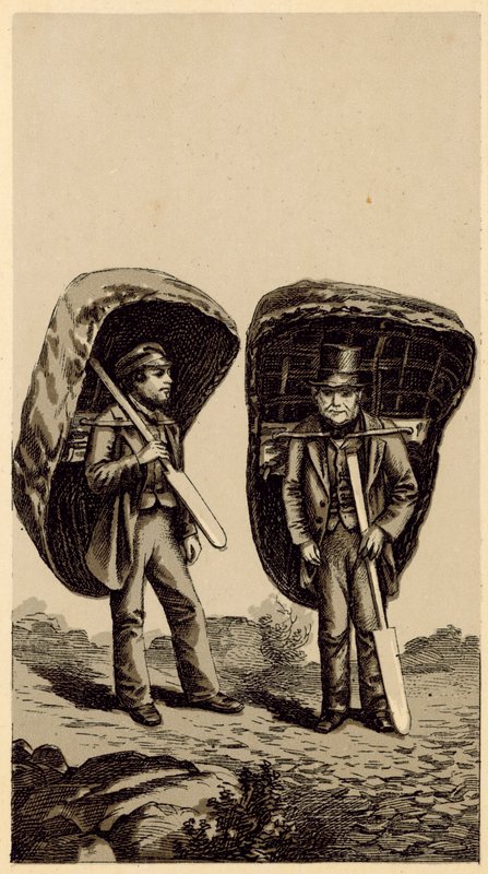 Walesin puvut: Salmon Fishermen (litho) tekijältä English School