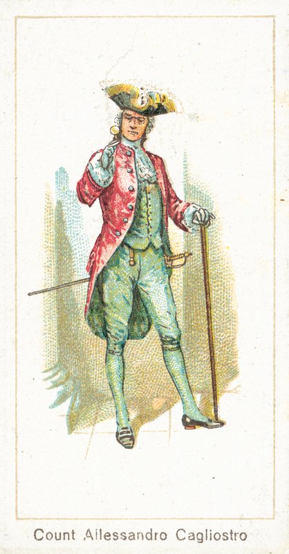 Kreivi Allessandro Cagliostro (chromolitho) tekijältä English School
