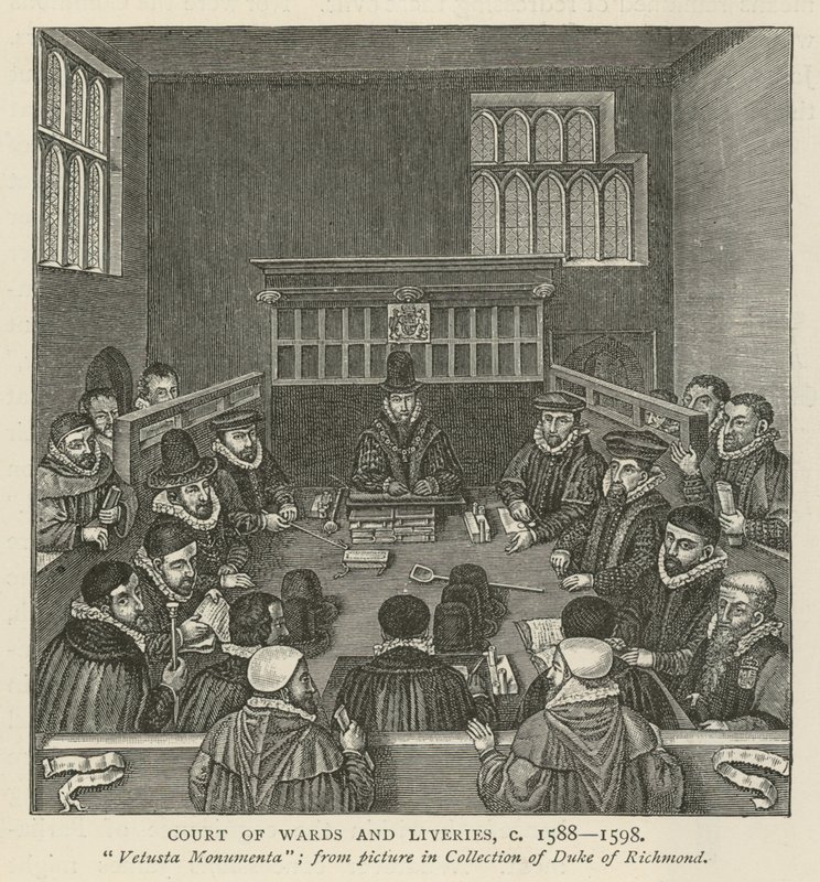 Court of Wards and Liveries, noin 1588-1589 tekijältä English School