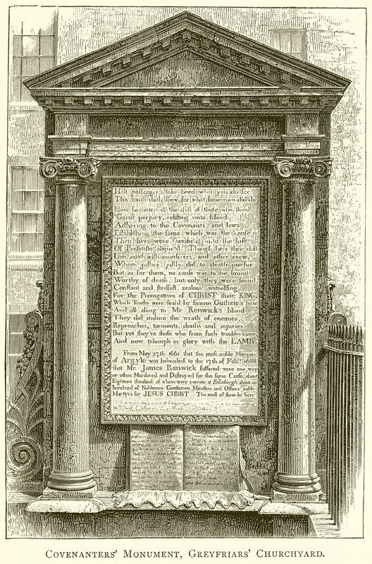 Covenanters Monument, Greyfriars Churchyard tekijältä English School