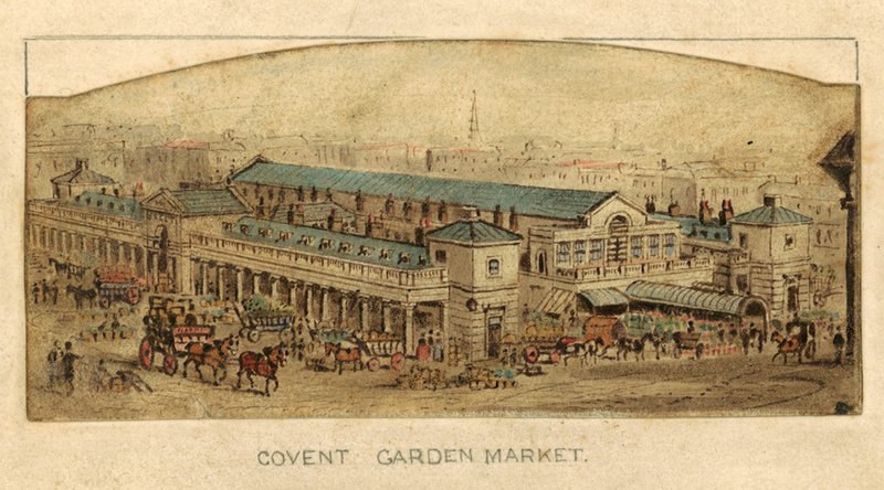 Covent Garden Market, Lontoo (wc paperilla) tekijältä English School