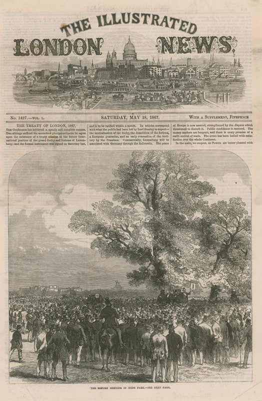 Illustrated London News -lehden kansi tekijältä English School