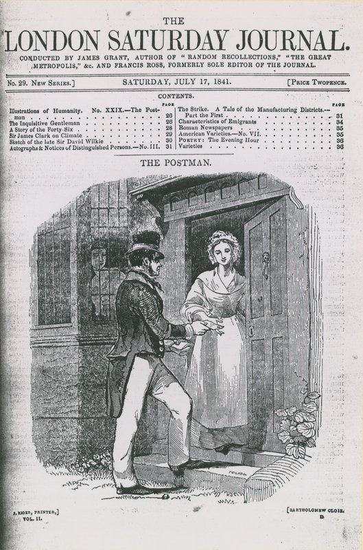 London Saturday Journal -lehden kansi tekijältä English School