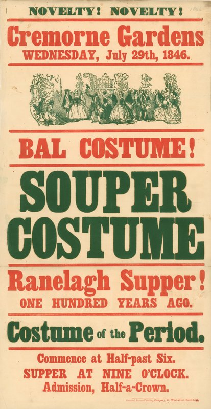 Cremorne Gardens, 29. heinäkuuta 1846, Bal Costume tekijältä English School