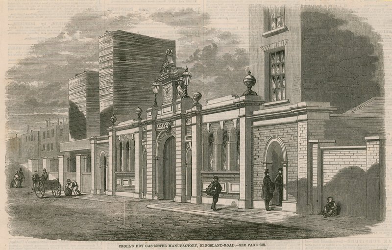 Crolls Dry Gas-Meter Manufactory, Kingsland Road, Lontoo tekijältä English School
