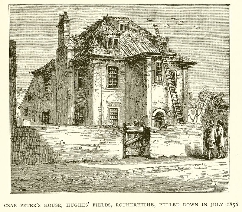 Czar Peters House, Hughes Fields, Rotherhithe, purettiin heinäkuussa 1858 tekijältä English School
