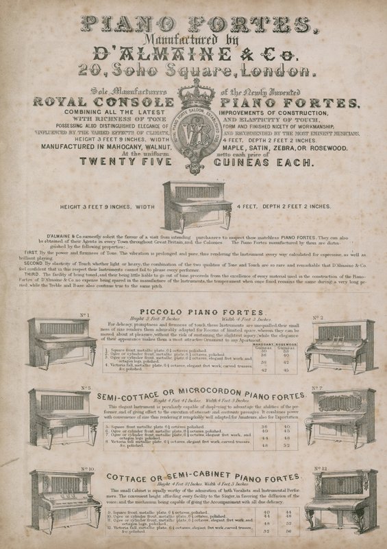 DAlmains Piano Manufacturers, Soho Square tekijältä English School