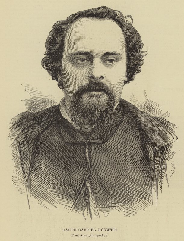 Dante Gabriel Rossetti (kaiverrus) tekijältä English School