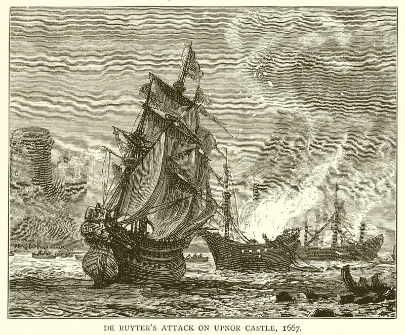 De Ruytersin hyökkäys Upnorin linnaan, 1667 tekijältä English School