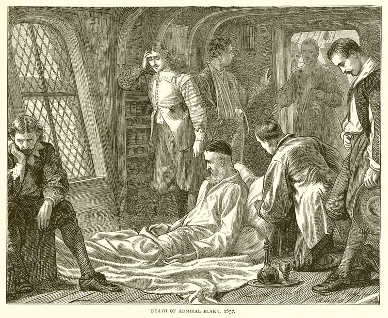 Amiraali Blaken kuolema, 1657 tekijältä English School