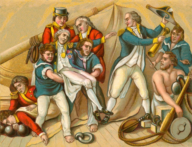 Nelsonin kuolema 1805 tekijältä English School
