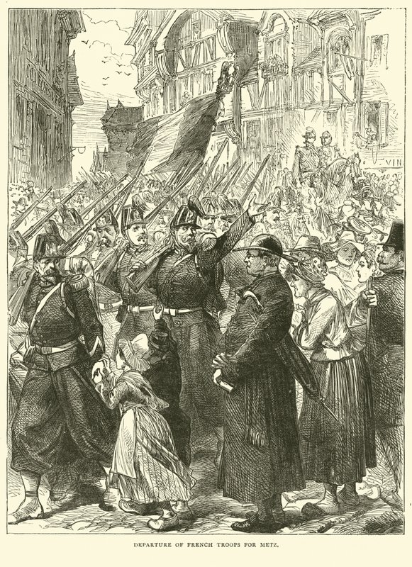 Ranskan joukkojen lähtö Metziin elokuussa 1870 tekijältä English School