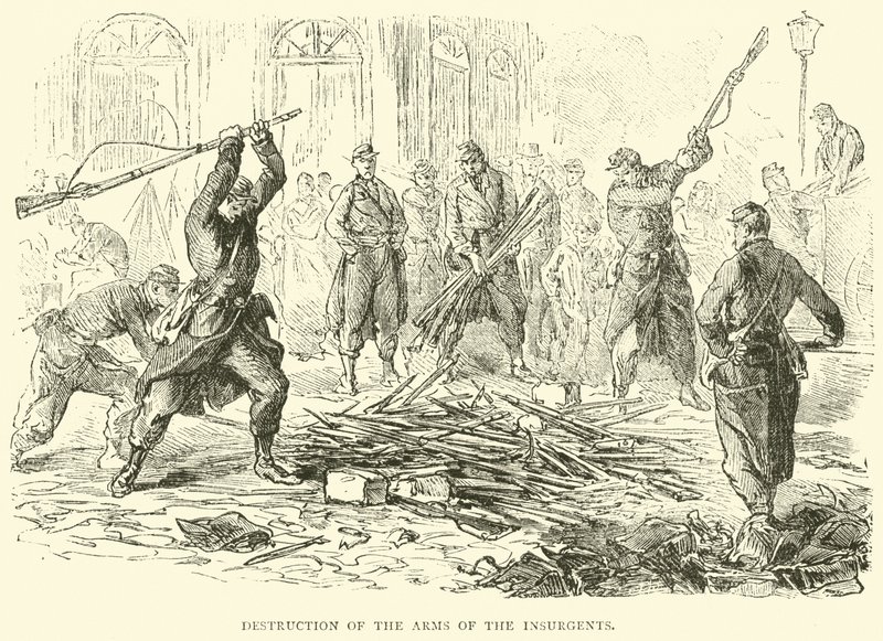 Kapinallisten aseiden tuhoaminen, huhtikuu 1871 tekijältä English School