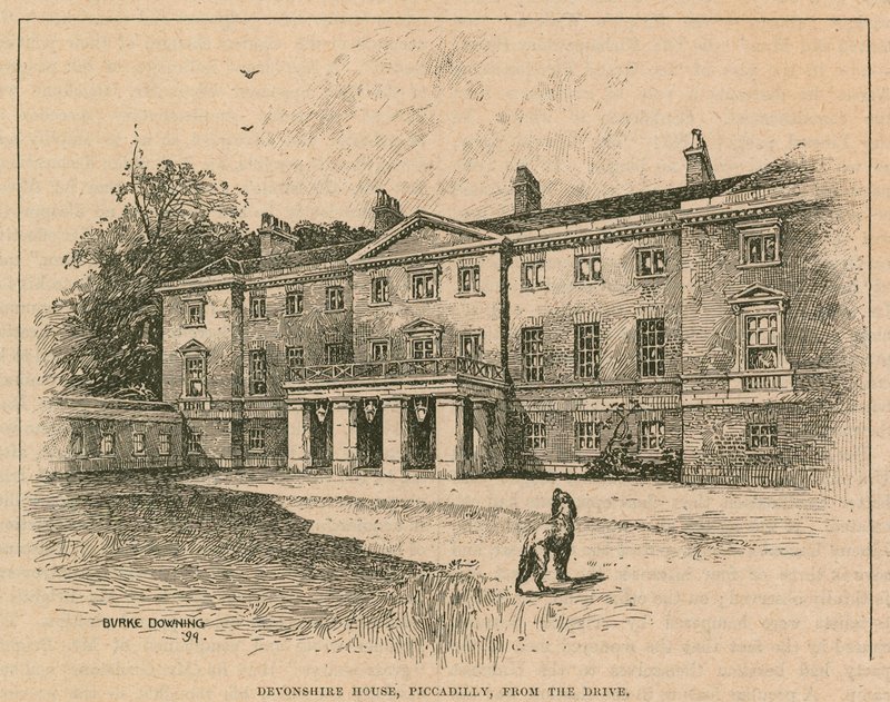 Devonshire House, Piccadilly, Lontoo, ajomatkan päässä tekijältä English School