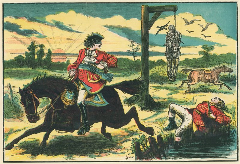 Dick Turpin ampuu Hounslow Heathissa varaskaappaajan Poolyn tekijältä English School