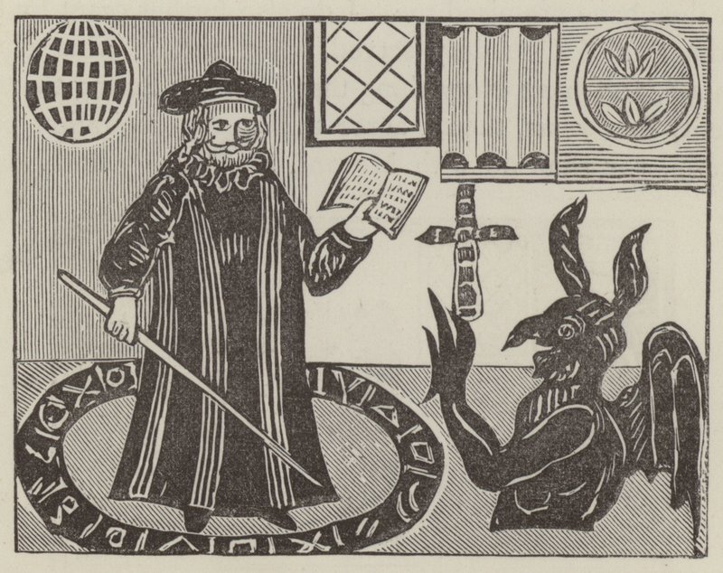 Tohtori John Faustus (kaiverrus) tekijältä English School