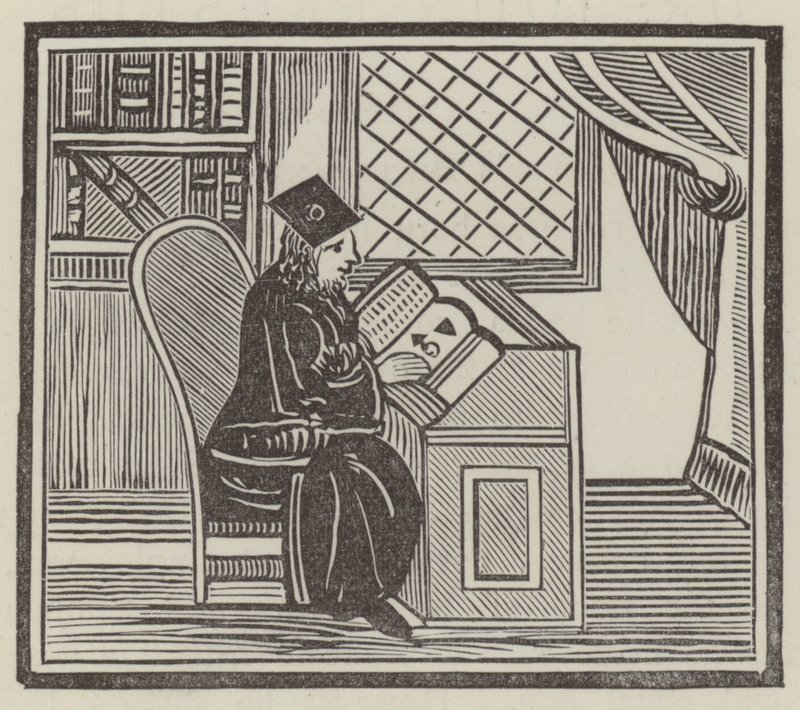 Tohtori John Faustus (kaiverrus) tekijältä English School