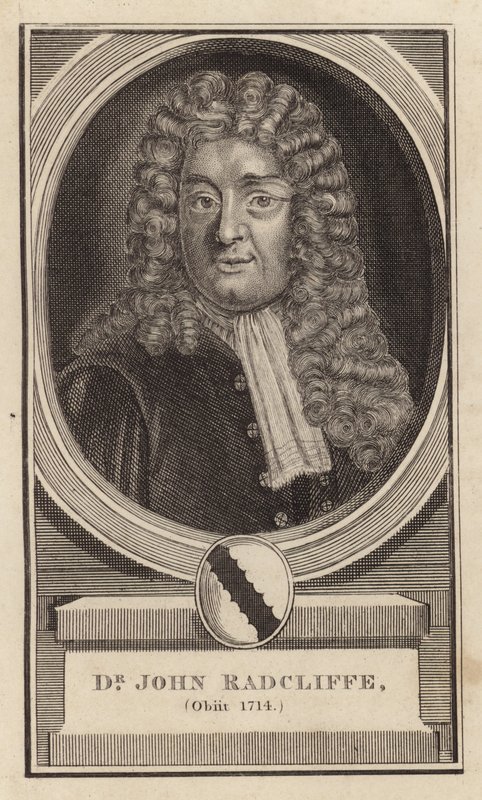 Tohtori John Radcliffe, Obit 1714 tekijältä English School